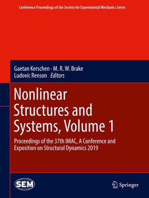 cover image of Nonlinear Structures and Systems, Volume 1